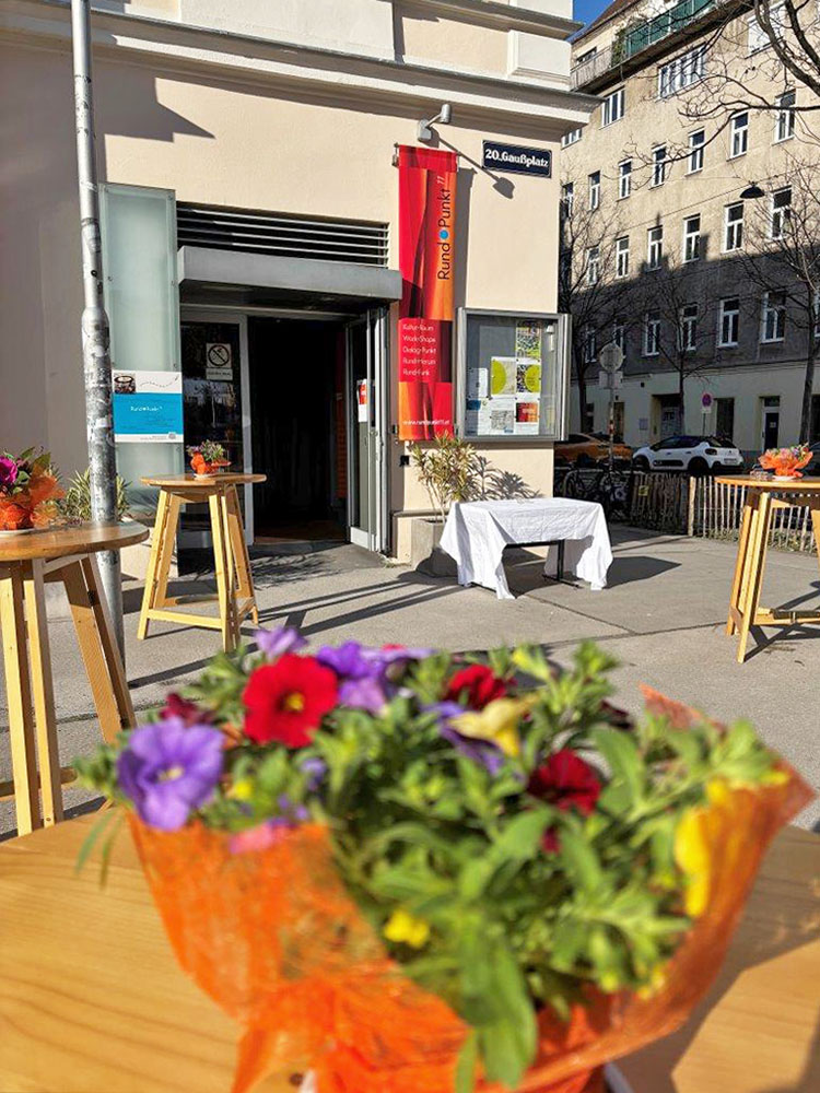 Eingangsbereich zum Frei•Raum am Gaußplatz 11
